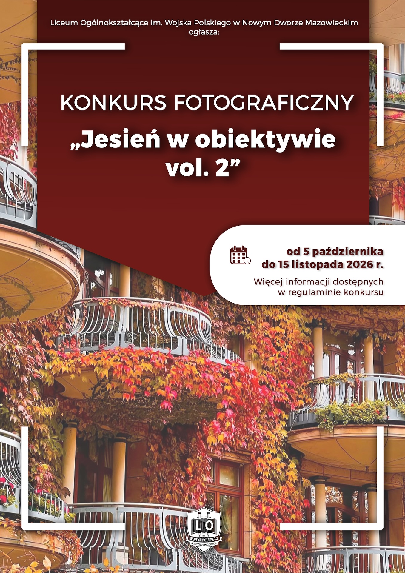 Plakat Konkurs fotograficzny jesien 2
